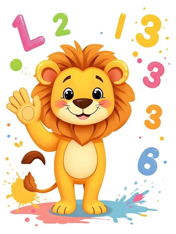 Color and Count With Leo The Lion